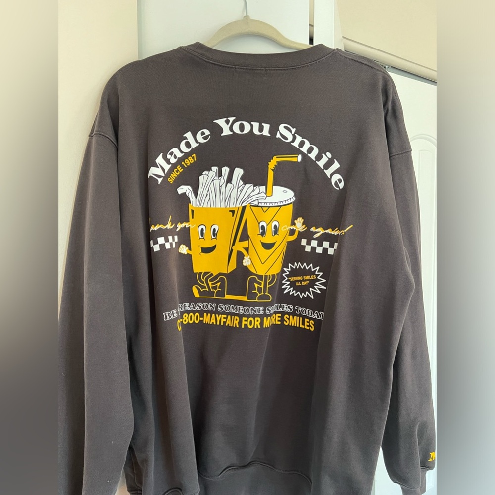The Mayfair Group Made You Smile Graphic Sweatshirt